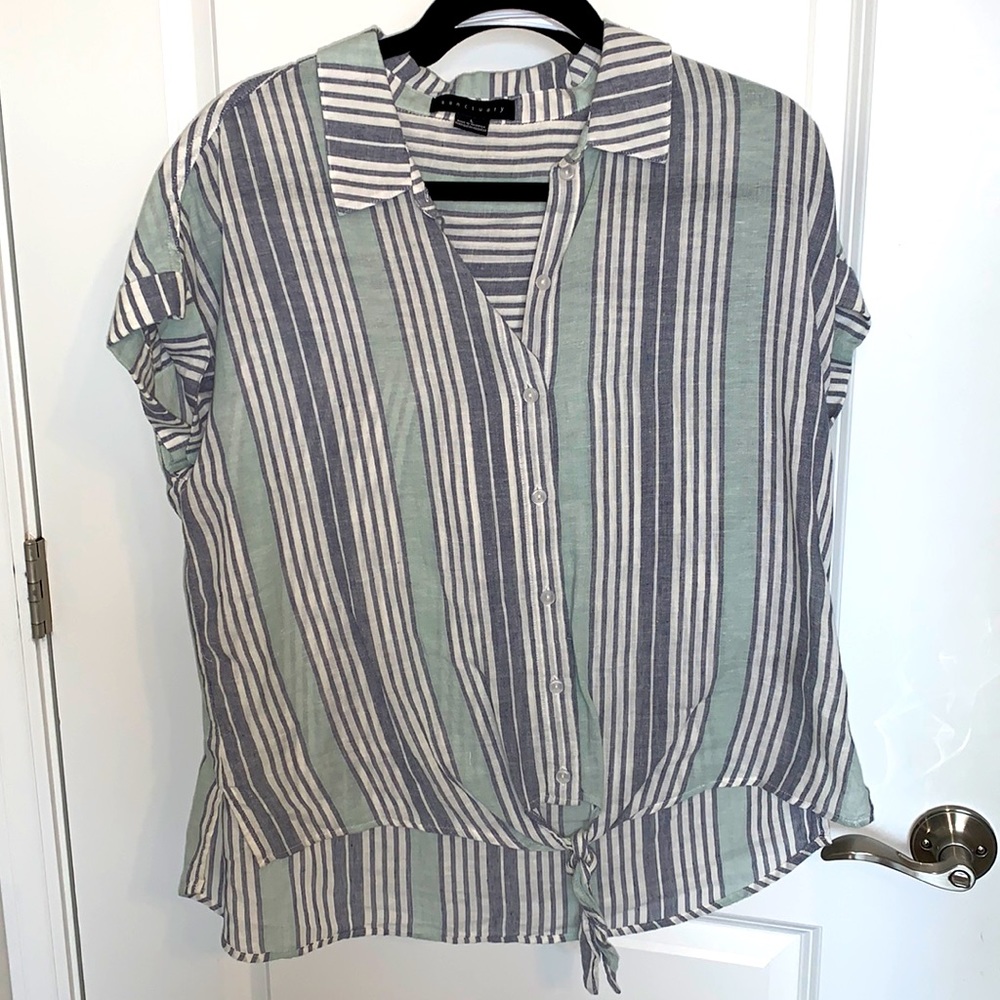 Linen striped shirt